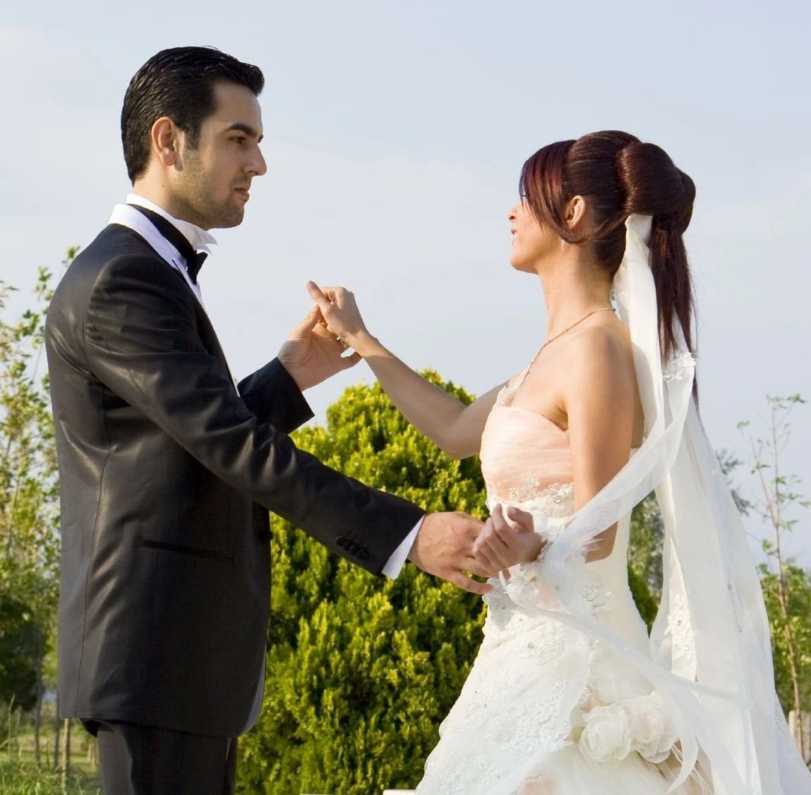 Happy wedding couple after their first dance at Atlanta Wedding Dance