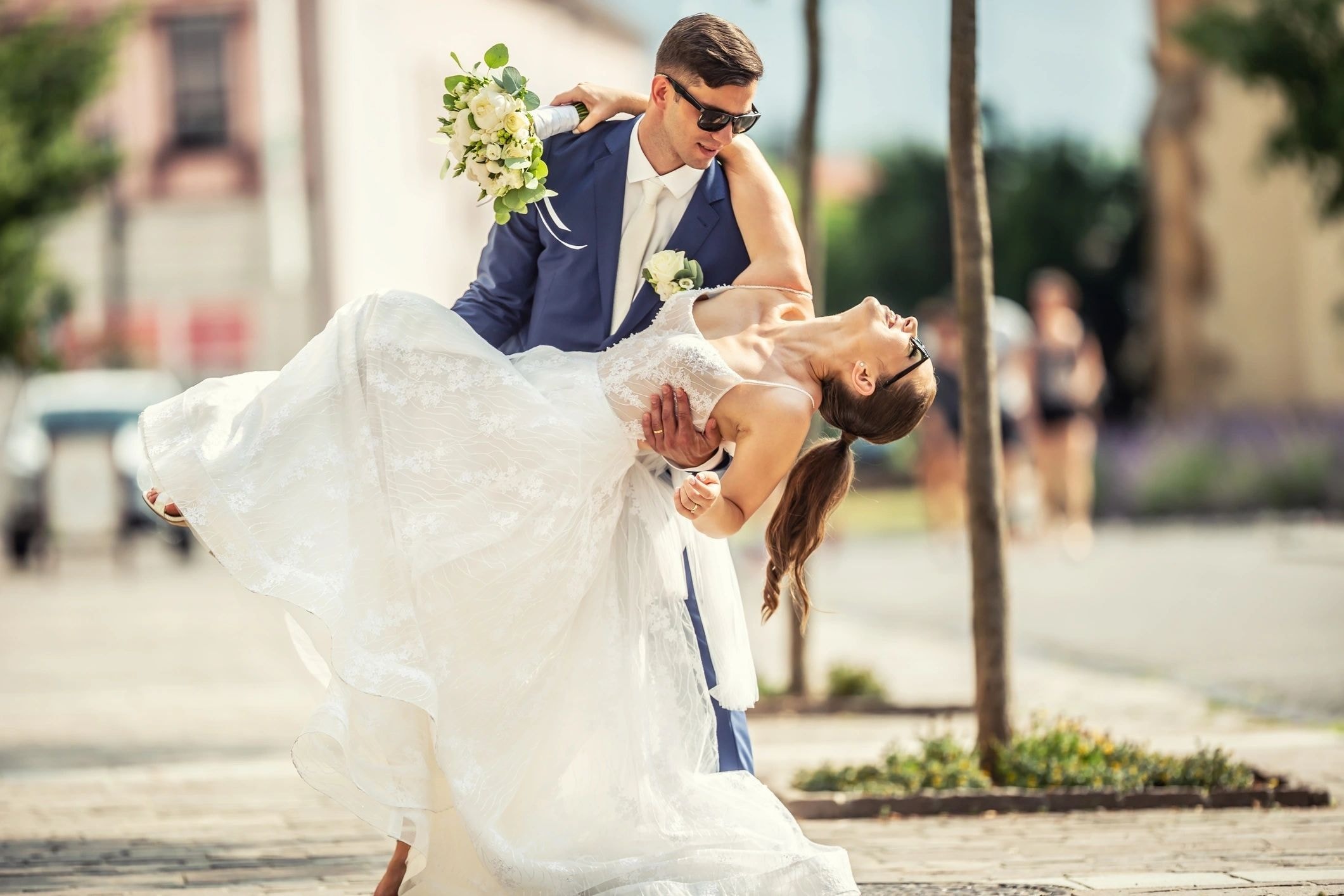 Couple practicing their first dance choreography at Atlanta Wedding Dance Marietta studio